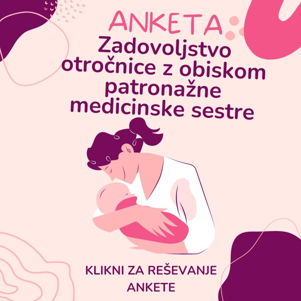 Letak - anketa - Zadovoljstvo otročnice z obiskom patronažne medicinske sestre.