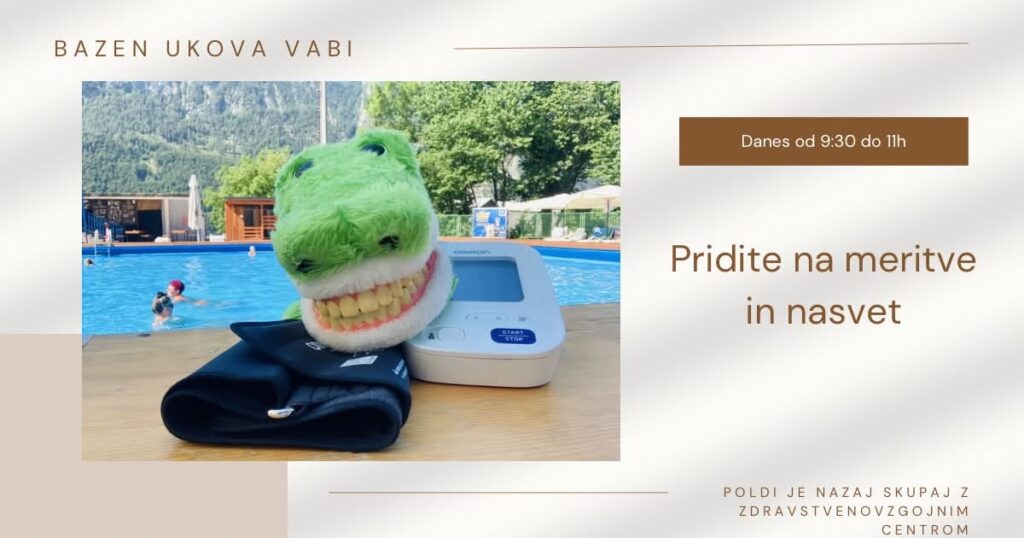 pridite na meritve in nasvet, bazen vabi